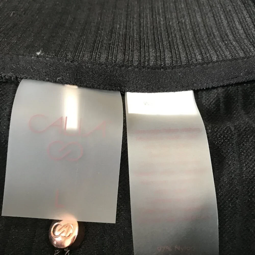 Calia Women's Relaxed Seamless 1/4 Zip in Pure Black NWT - Picture 8 of 13